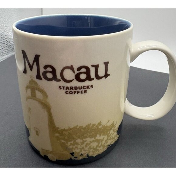 Starbucks Global Icon Series 16 Oz Mug Cup MACAU Coffee Collectible Collection - Picture 1 of 4